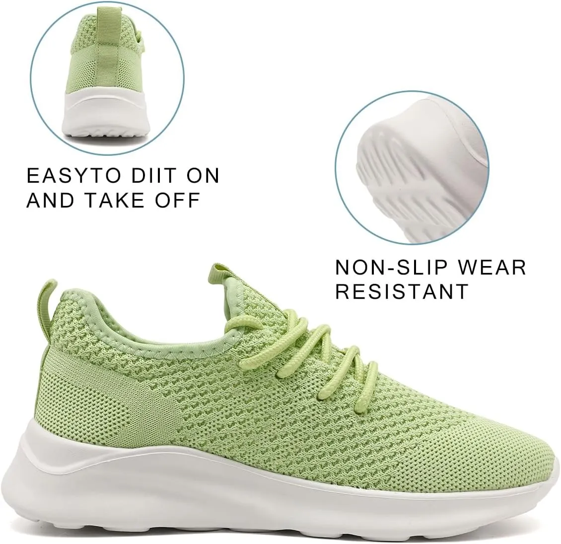 Women's Walking Shoes Tennis Sneakers Casual Lace Up Lightweight Running Shoes Slip On Gym Out Workout Shoes