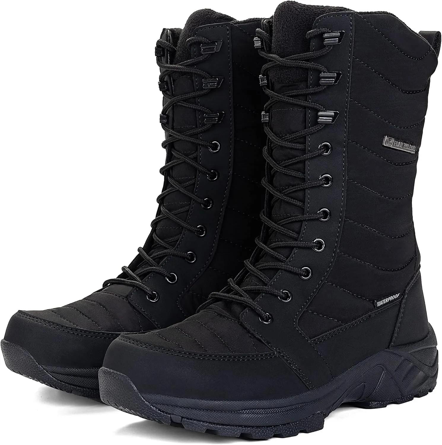 Women's Waterproof Winter Snow Boots Warm Comfortable with Side Zipper - 2025 Fashion Lightweight Hiking boots for Cold Weather Insulated Mid Calf Military Booties