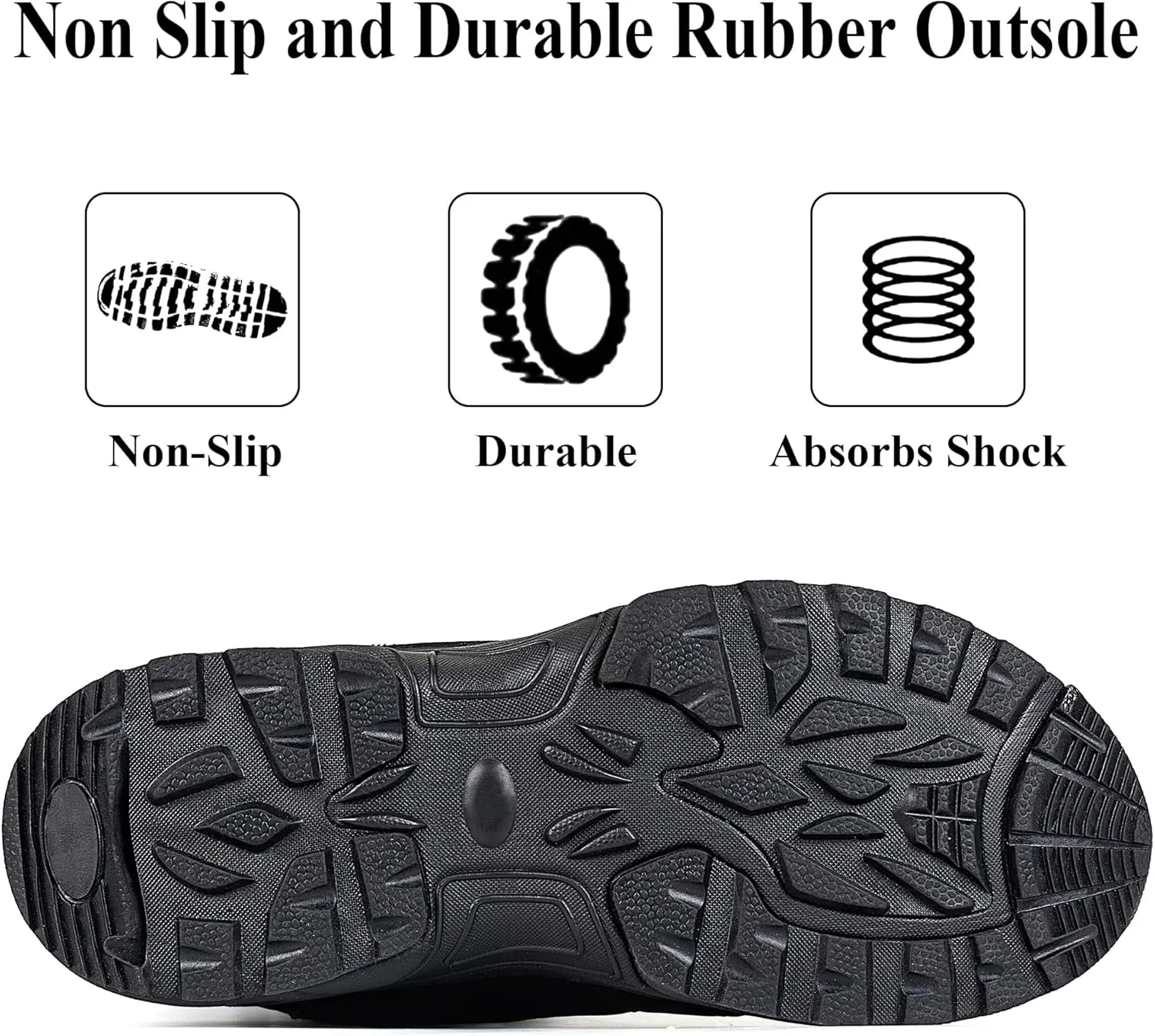 Women's Waterproof Winter Snow Boots Warm Comfortable with Side Zipper - 2025 Fashion Lightweight Hiking boots for Cold Weather Insulated Mid Calf Military Booties