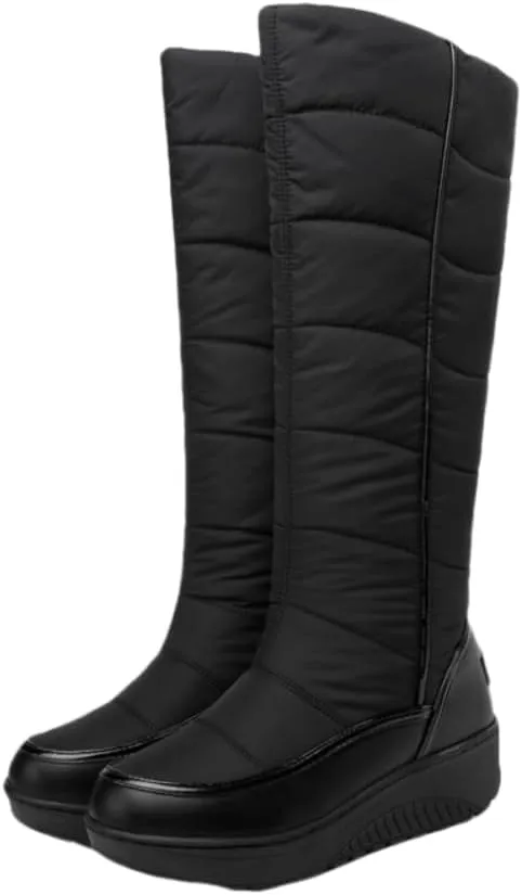 Women's Winter Thermal Lined Snow Boots, Fashion Waterproof Non-Slip Outdoor Boots, Women's Footwear