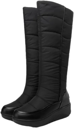 Women's Winter Thermal Lined Snow Boots, Fashion Waterproof Non-Slip Outdoor Boots, Women's Footwear