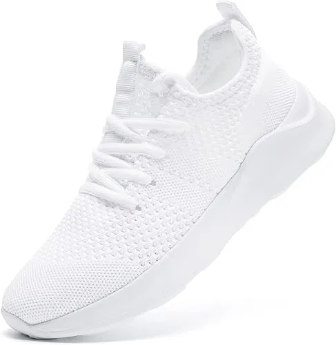 WYGRQBN Women's Tennis Shoes Lightweight Walking Fashion Sneakers Sports Workout Gym Shoes for Running White US Size 11