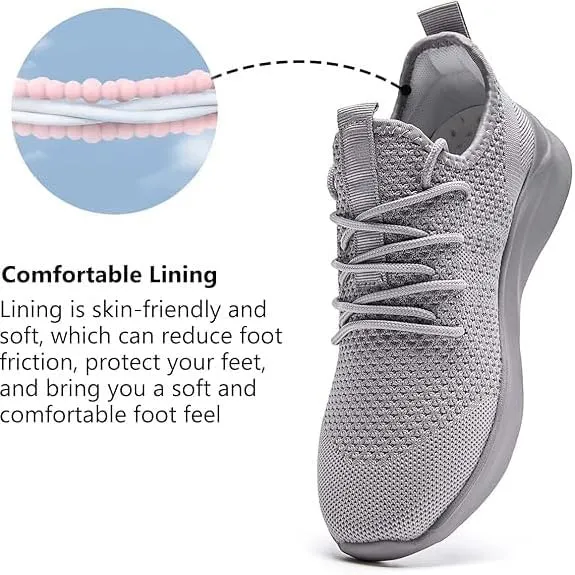 WYGRQBN Women's Walking Shoes Lightweight Tennis Fashion Sneakers Sports Workout Gym Shoes for Running