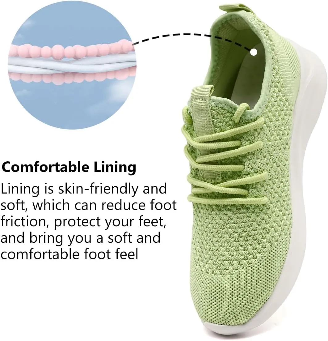 WYGRQBN Women's Walking Shoes Lightweight Tennis Fashion Sneakers Sports Workout Gym Shoes for Running