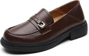 XMM Loafers for Women Penny Women's Loafers & Slip-ons Round Toe Ladies Flats Shoes Comfortable Dressy Office Non Slip Work Business Casual Shoes
