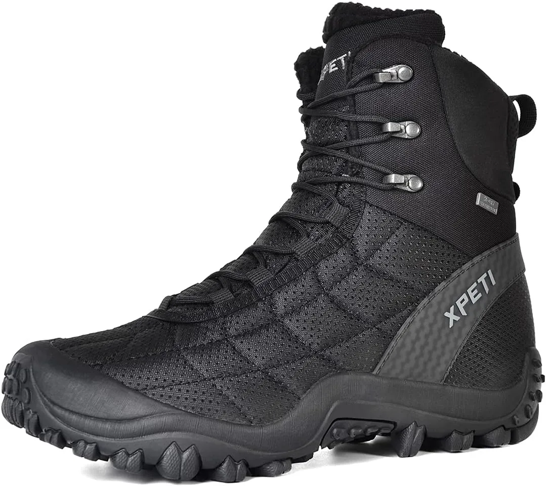 XPETI Men’s Crest Thermo High-Top Winter Hiking Boots Waterproof Insulated