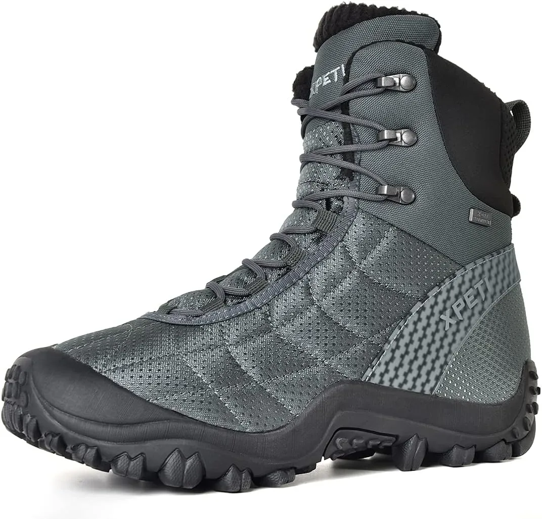 XPETI Men’s Crest Thermo High-Top Winter Hiking Boots Waterproof Insulated