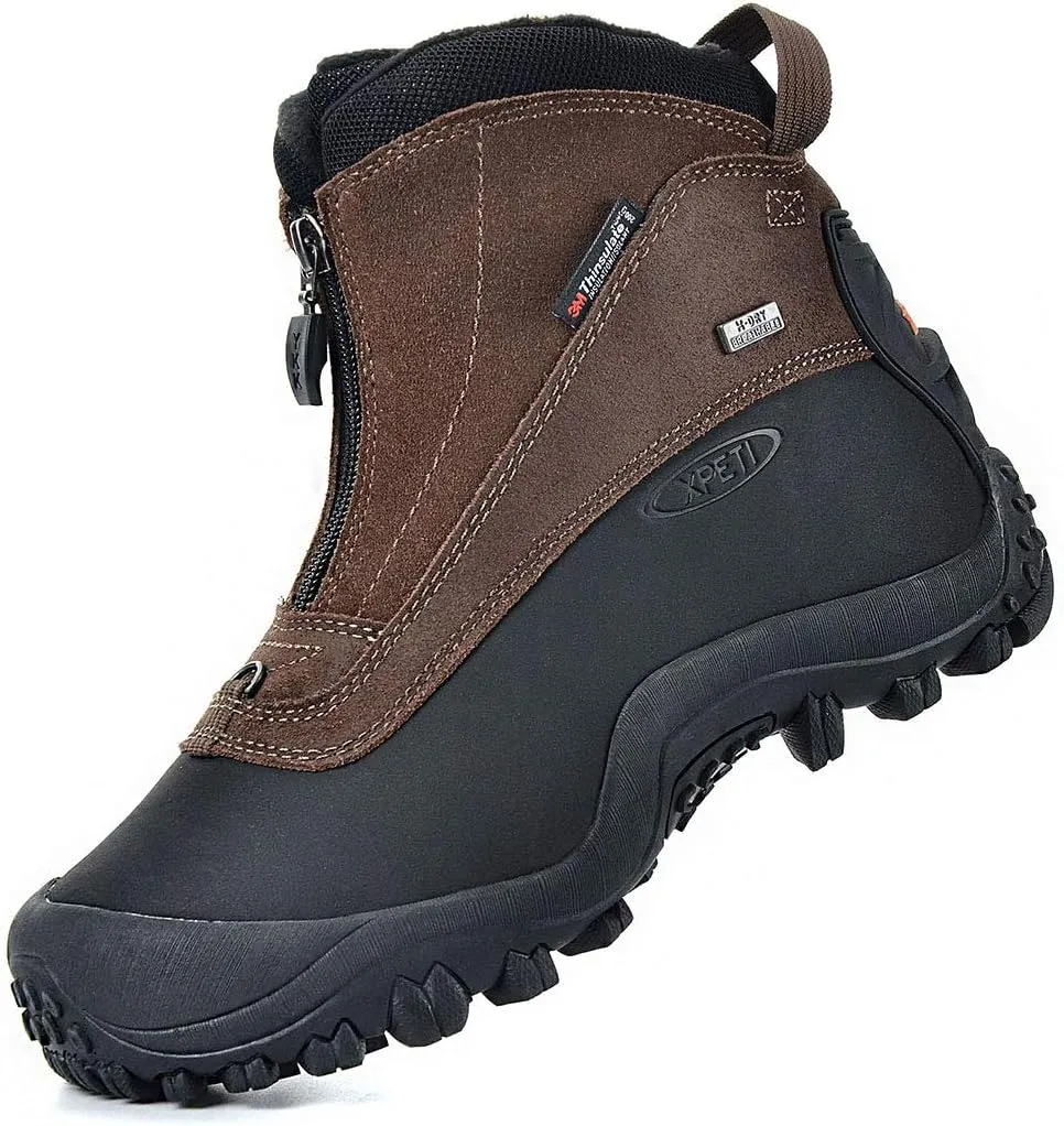 XPETI Men's SnowRider Insulated Waterproof Winter Snow Boots