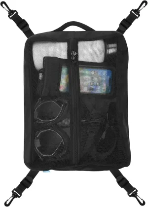 Xxerciz Paddleboard Deck Bag, Mesh Carry Bag Storage Bag Sup Accessories with Handle and 4pcs Hooks, Nylon Paddle Board Accessories Bag for Stand Up Paddle Board
