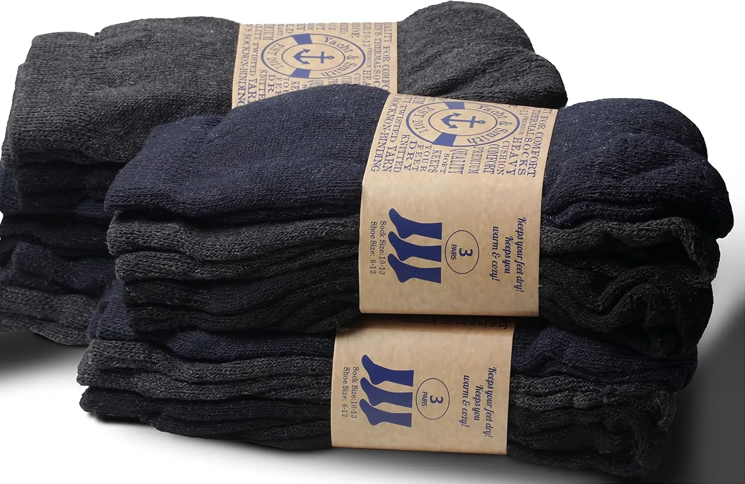 Yacht & Smith Mens and Womens Thermal Winter Socks, Warm Cold Resistant Bulk Pack