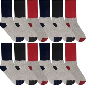 Yacht & Smith Womens Cotton Thermal Crew Socks, Cold Weather Boot Sock Bulk