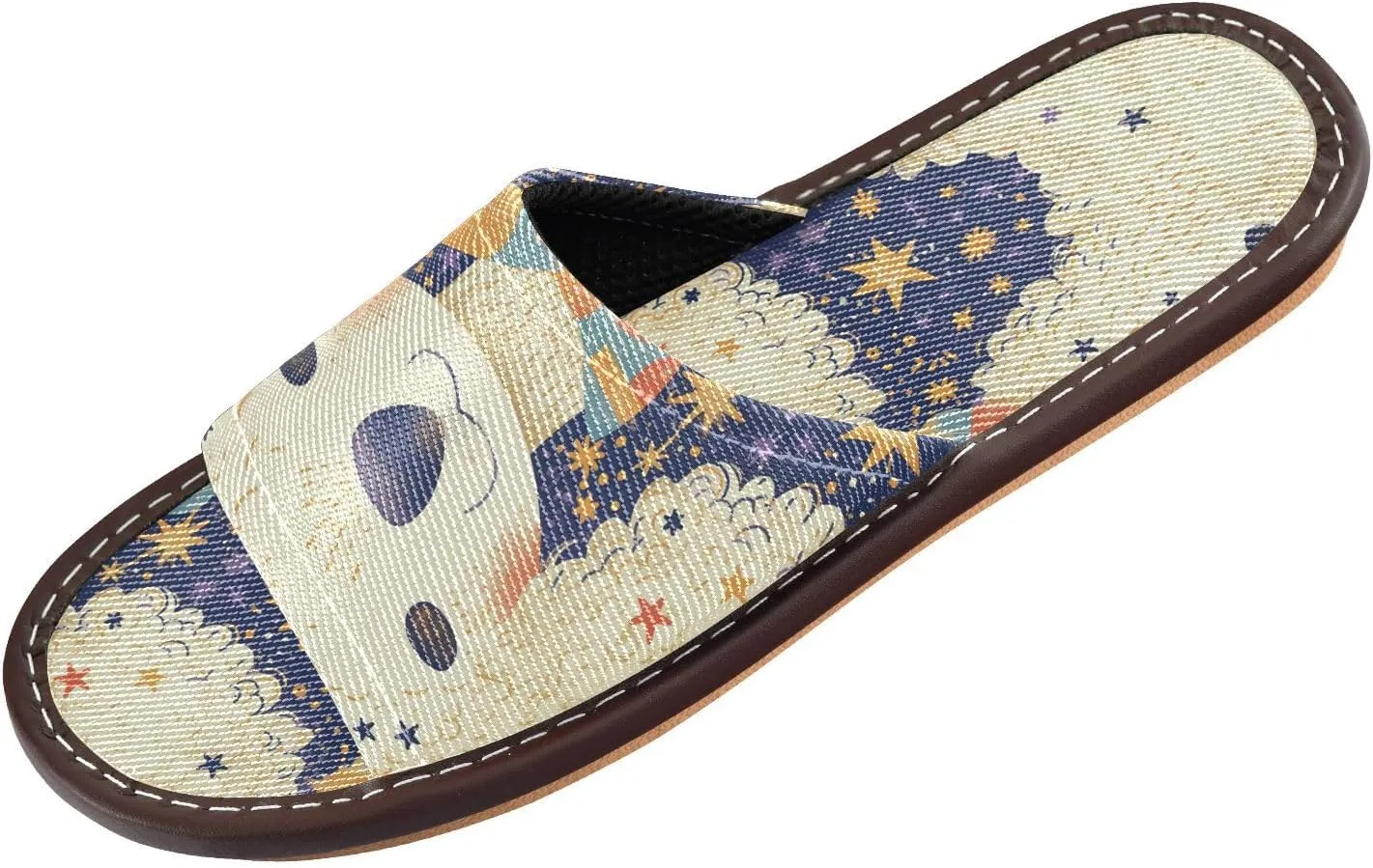 Yuiboo Cartoon Dogs Faces Men Women's Fashion Slippers Portable Anti-slip Sandals for Hotel Indoor Home