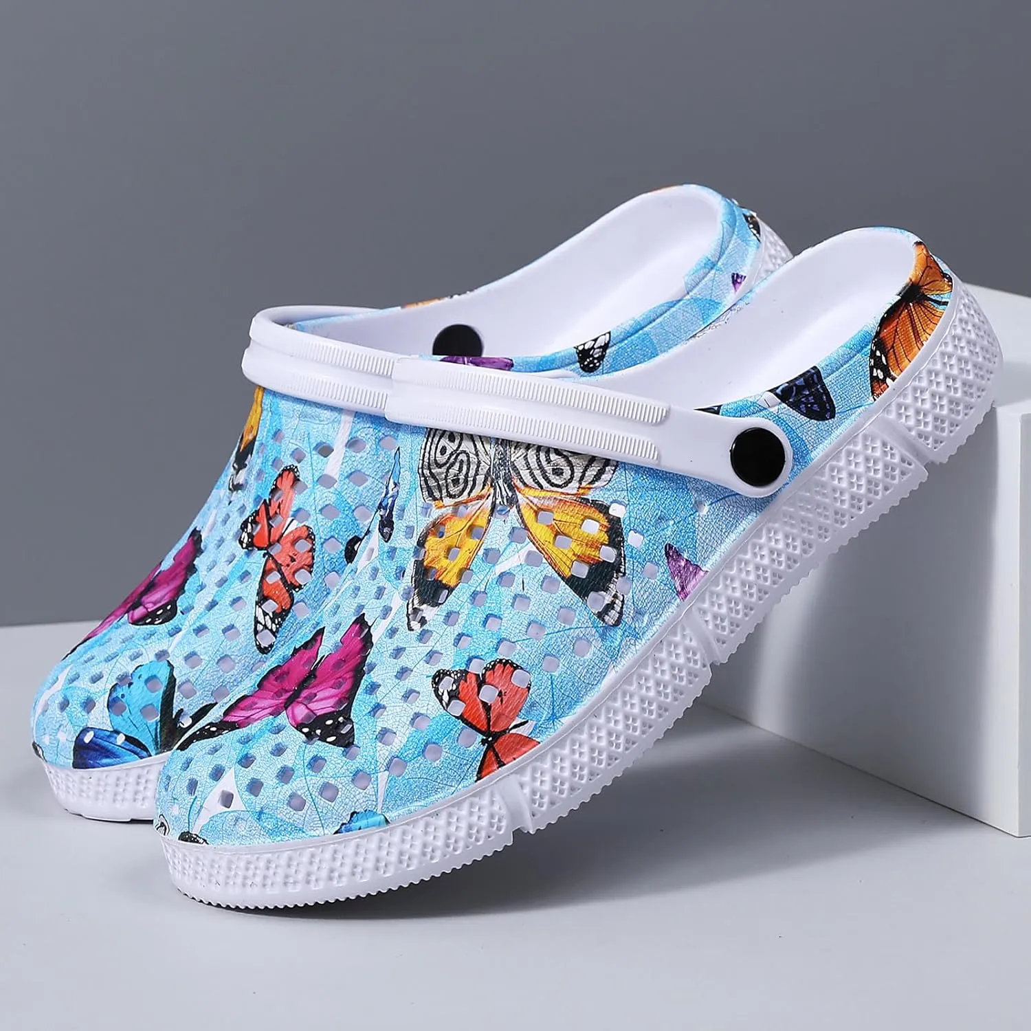 YUKTOPA Womens Clogs Shoes Unisex Summer Garden Clogs Shoes Non-Slip Quick Drying Sandals Casual Slippers